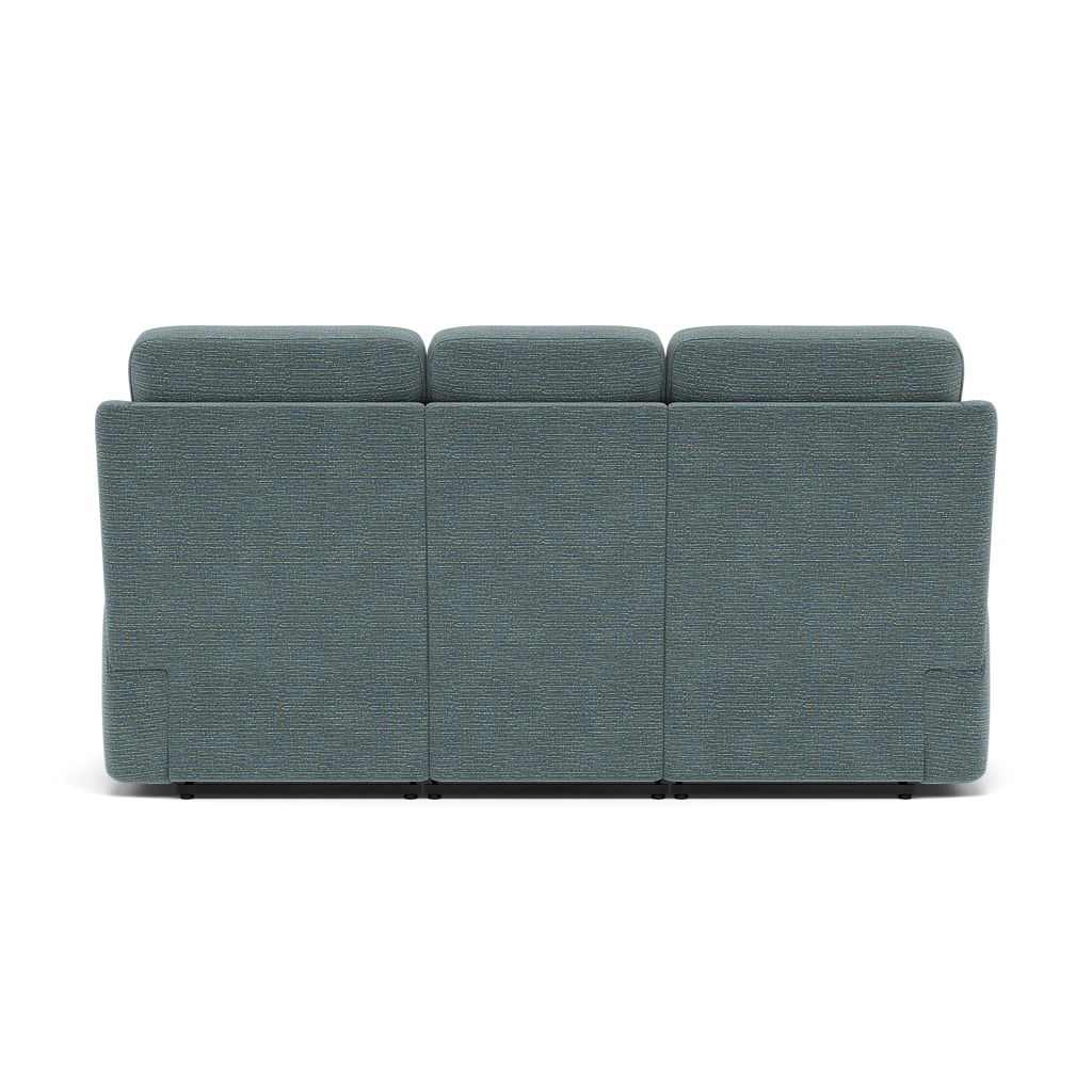 G Plan Kingsbury 3 Seater Recliner Sofa - 3 Seater Power Double Recliner Headrest + Lumbar with USB Grade B - Power with Power Headrest, Lumbar & USB — B925 Waffle Marine, gallery image 2