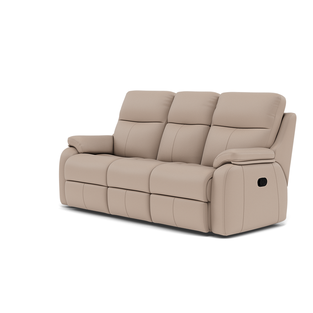 G Plan Kingsbury 3 Seater Recliner Sofa - 3 Seater Power Double Recliner Headrest + Lumbar with USB Grade L - Power with Power Headrest, Lumbar & USB — L844 Cambridge Plaster, gallery image 3