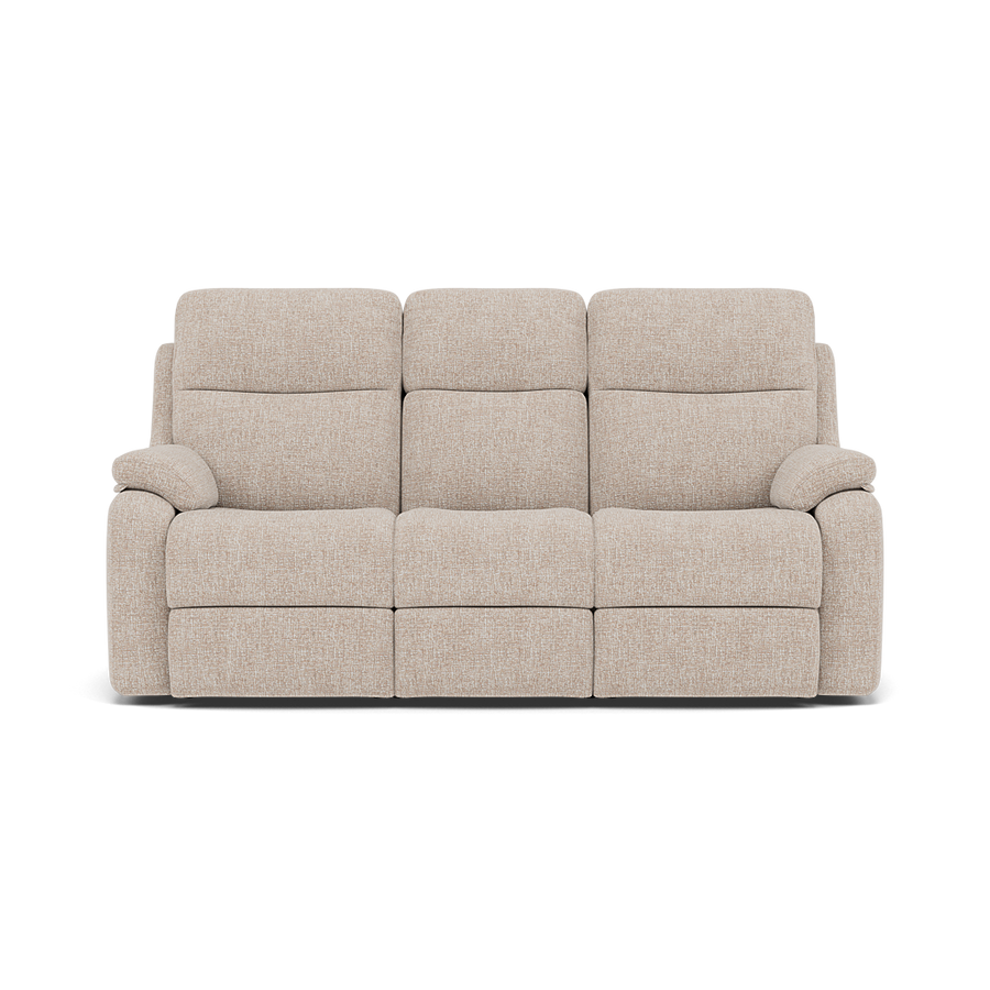 G Plan Kingsbury 3 Seater Recliner Sofa - 3 Seater Power Double Recliner Headrest + Lumbar with USB Grade W - Power with Power Headrest, Lumbar & USB Sterling Home W002 Loom Shale 2