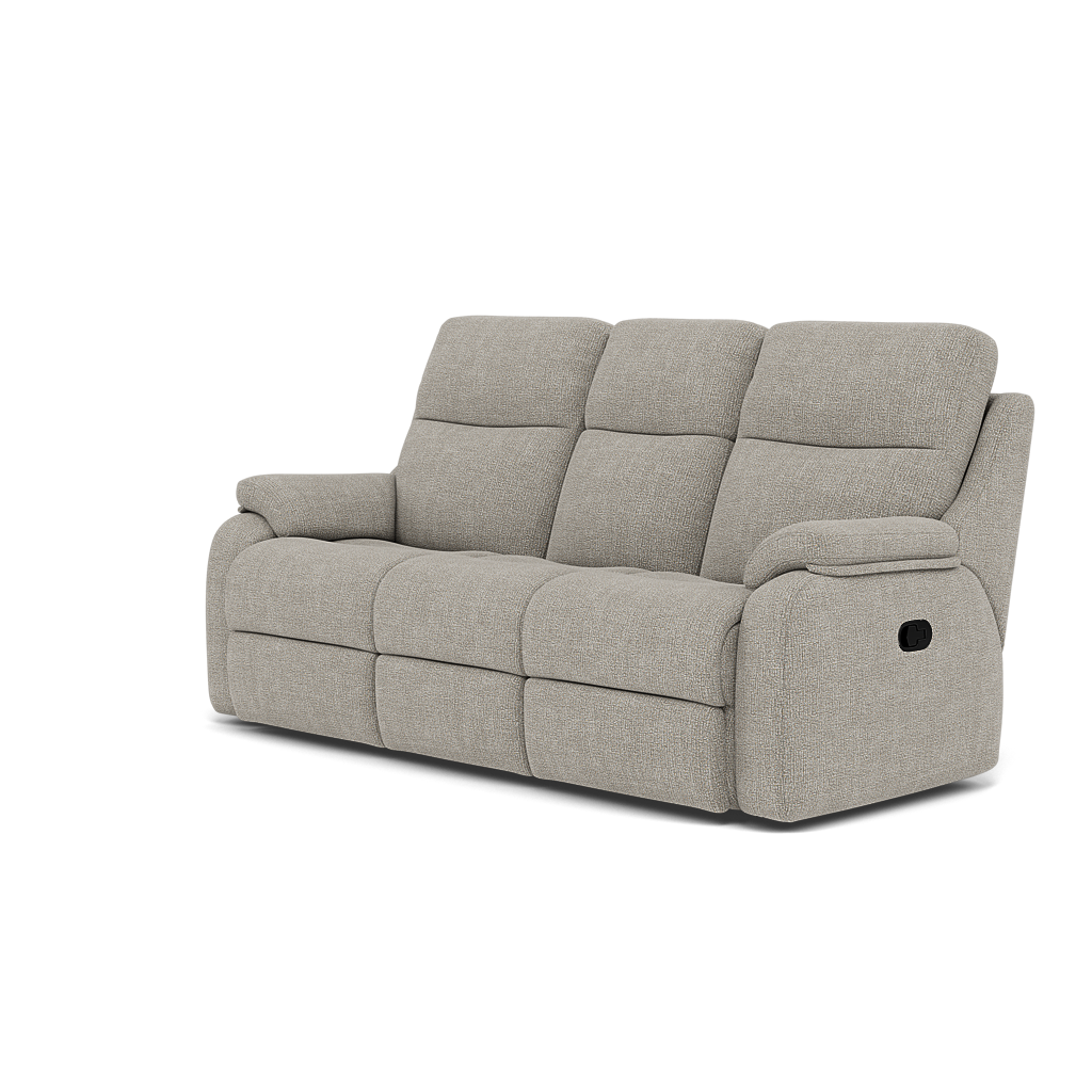 G Plan Kingsbury 3 Seater Recliner Sofa - 3 Seater Power Double Recliner with USB Grade W - Power Recliner with USB — W001 Loom Smoke, gallery image 3