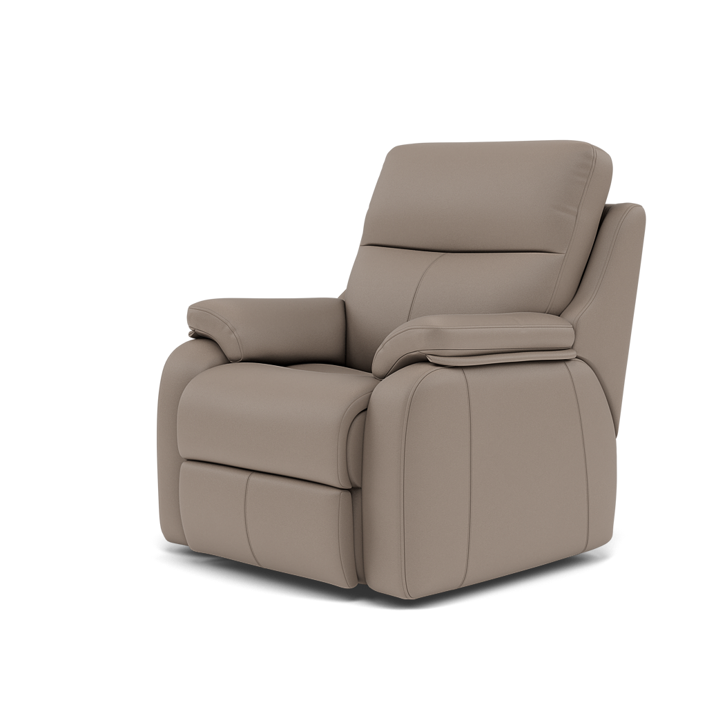 G Plan Kingsbury Recliner Armchair - Power Recliner Chair Headrest + Lumber with USB Grade H - Power with Power Headrest, Lumbar & USB — H001 Oxford Mushroom, gallery image 3