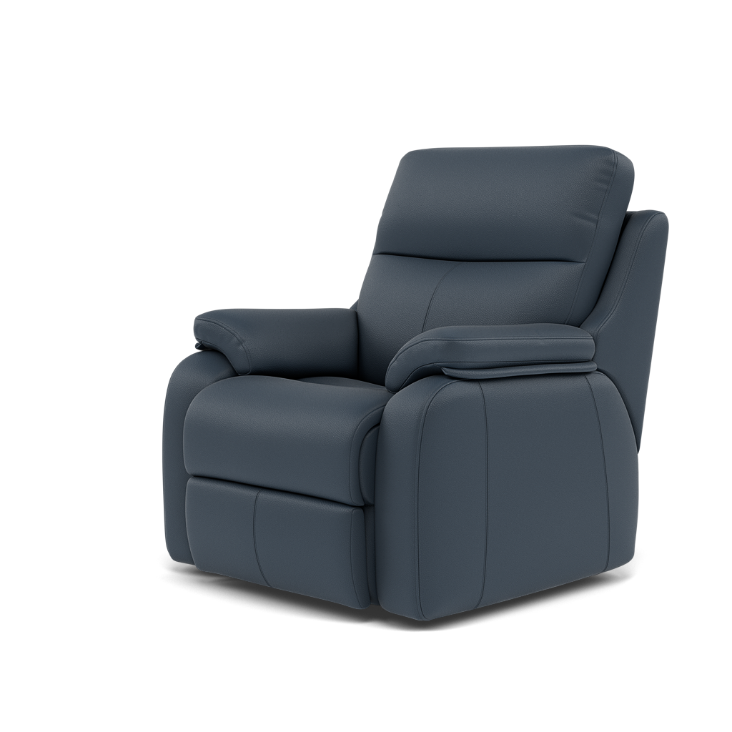 G Plan Kingsbury Recliner Armchair - Power Recliner Chair Headrest + Lumber with USB Grade L - Power with Power Headrest, Lumbar & USB — L851 Cambridge Navy, gallery image 3