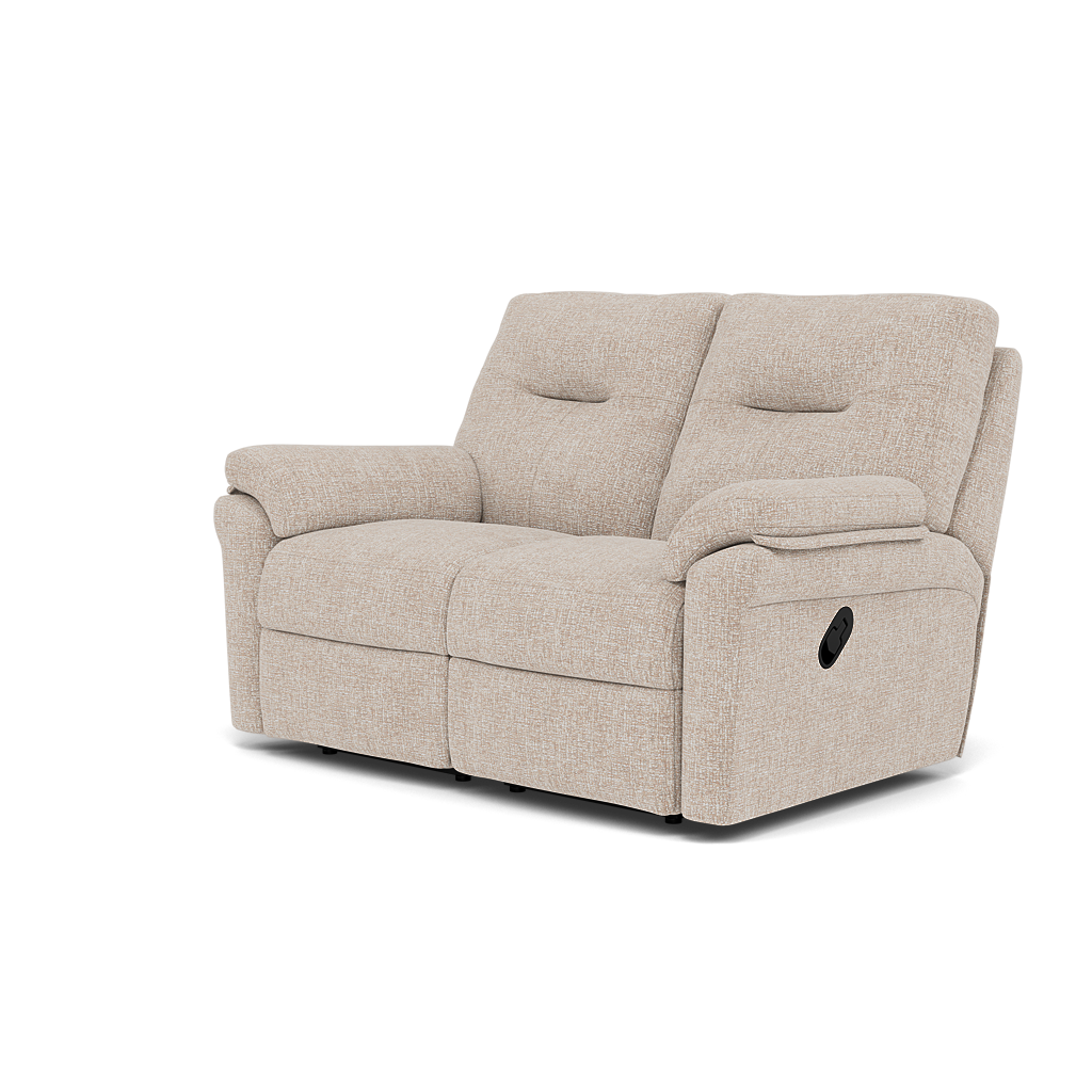 G Plan Seattle 2 Seater Recliner Sofa - 2 Seater Manual Double Recliner Grade W - Manual Recliner — W002 Loom Shale, gallery image 3