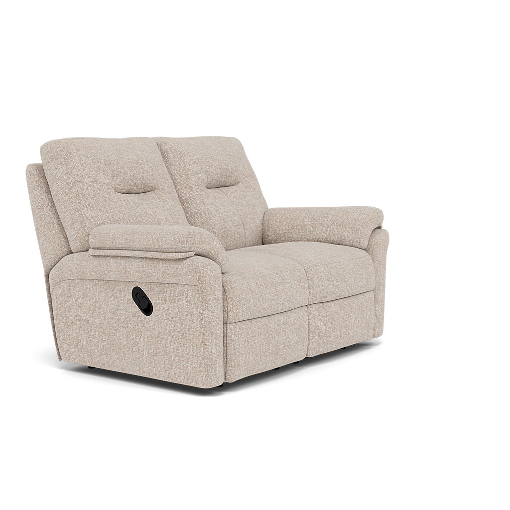 G Plan Seattle 2 Seater Recliner Sofa - 2 Seater Manual Double Recliner Grade W - Manual Recliner — W002 Loom Shale, gallery image 1