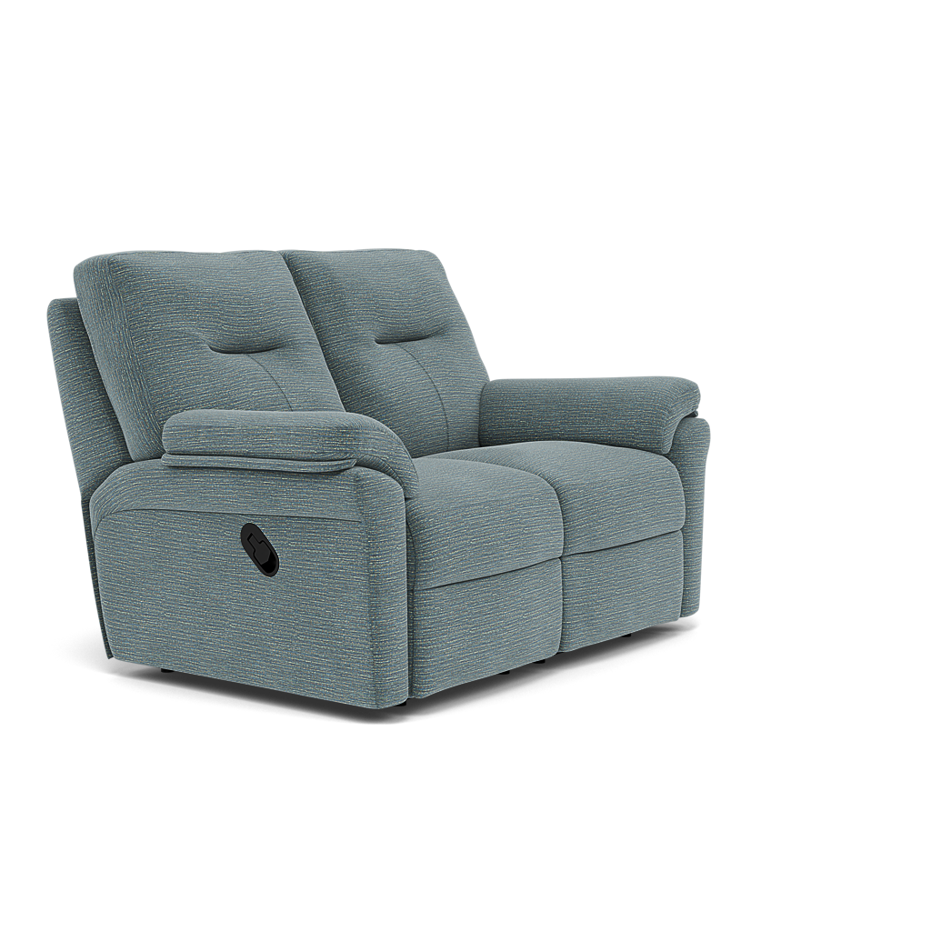 G Plan Seattle 2 Seater Recliner Sofa - 2 Seater Power Double Recliner with USB & Lumbar Grade B - Power Recliner with Lumbar Support & USB — B925 Waffle Marine, gallery image 1