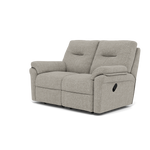 G Plan Seattle 2 Seater Recliner Sofa - 2 Seater Power Double Recliner with USB & Lumbar Grade W - Power Recliner with Lumbar Support & USB — W001 Loom Smoke, gallery image 3