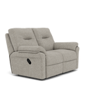 G Plan Seattle 2 Seater Recliner Sofa - 2 Seater Power Double Recliner with USB & Lumbar Grade W - Power Recliner with Lumbar Support & USB — W001 Loom Smoke, gallery image 1