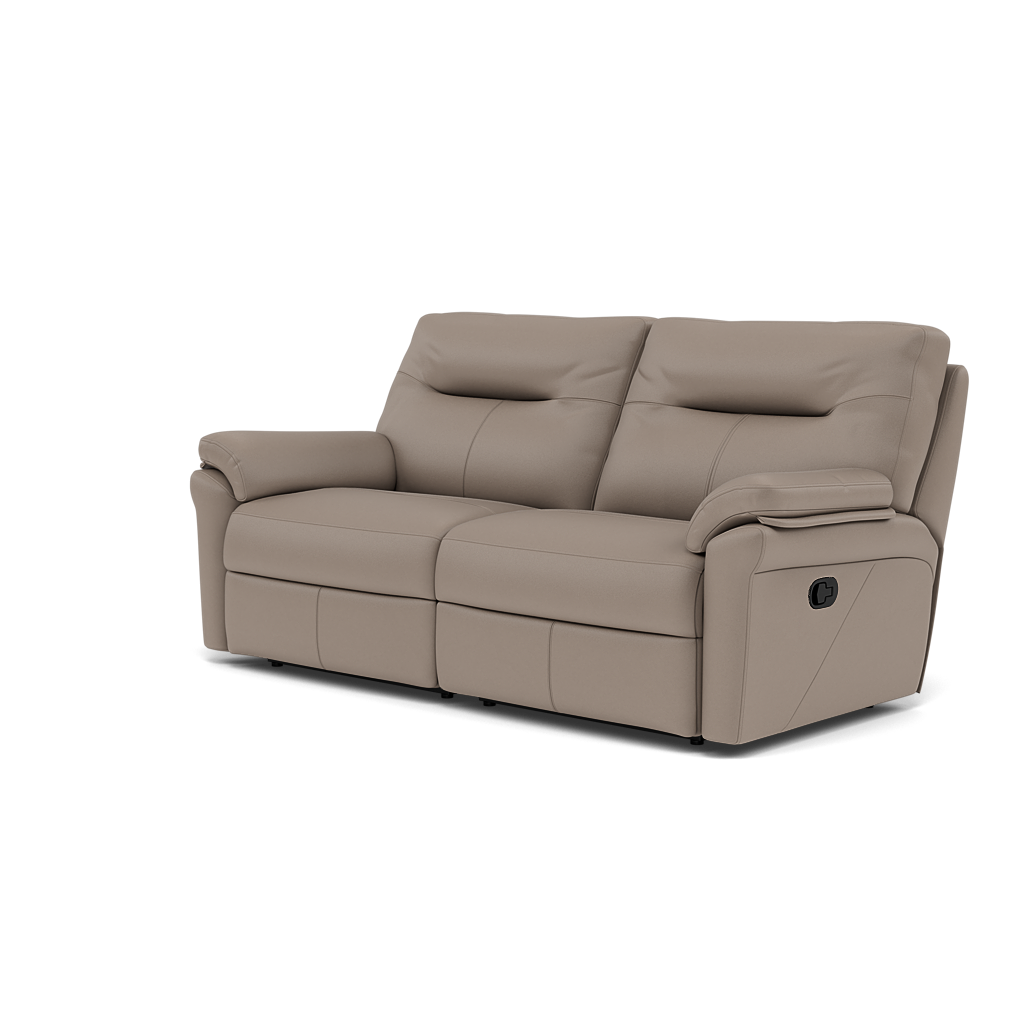 G Plan Seattle 3 Seater Recliner Sofa - 3 Seater Manual Double Recliner Grade H - Manual Recliner — H001 Oxford Mushroom, gallery image 3