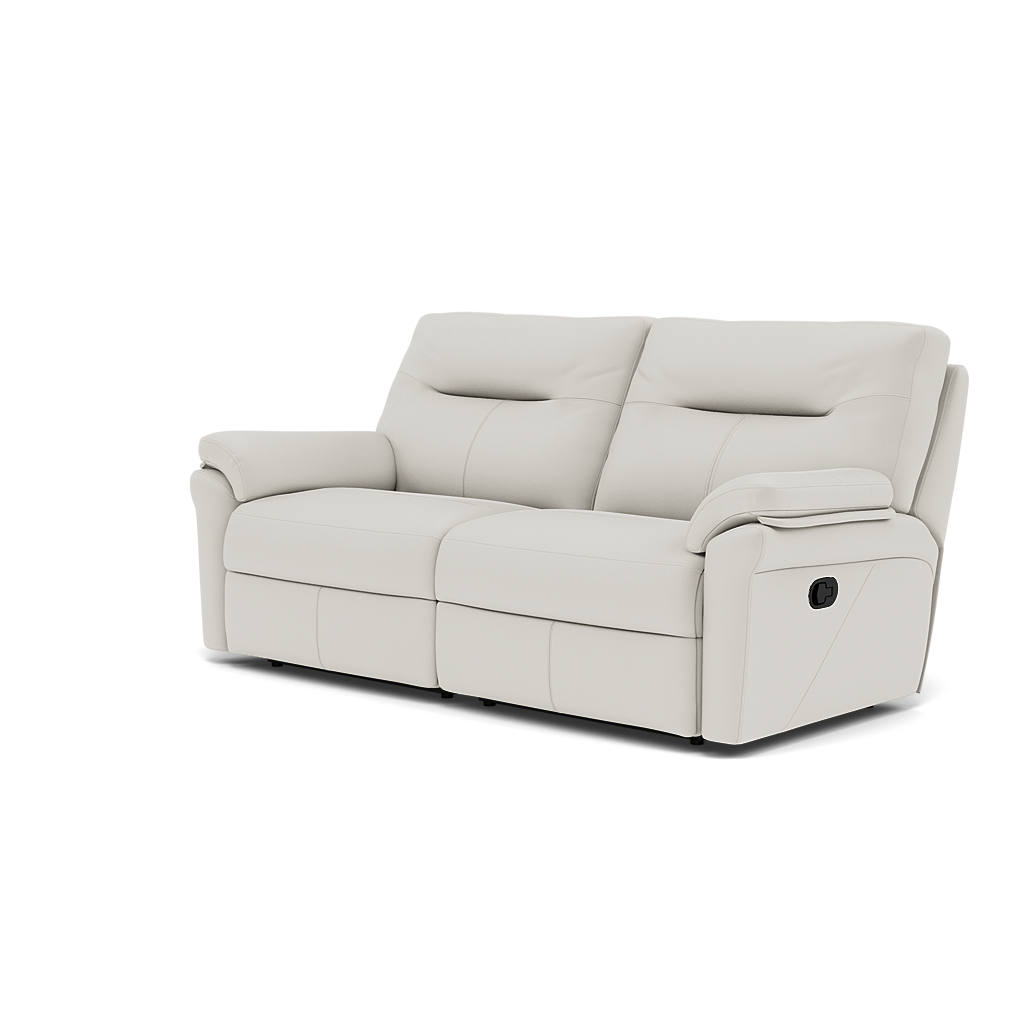 G Plan Seattle 3 Seater Recliner Sofa - 3 Seater Power Double Recliner with USB Grade L - Power Recliner with USB — L840 Cambridge Chalk, gallery image 3