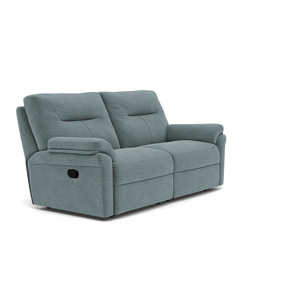 G Plan Seattle 3 Seater Recliner Sofa - 3 Seater Power Double Recliner with USB & Lumbar Grade B - Power Recliner with Lumbar Support & USB — B925 Waffle Marine, gallery image 1