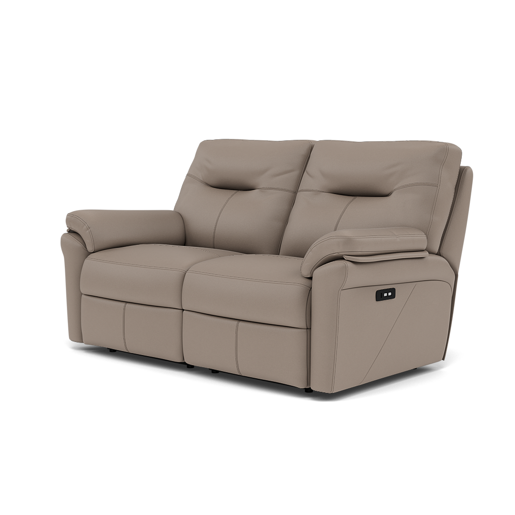 G Plan Seattle Large 2 Seater Recliner Sofa - 2.5 Seater Manual Double Recliner Grade H - Manual Recliner — H001 Oxford Mushroom, gallery image 3
