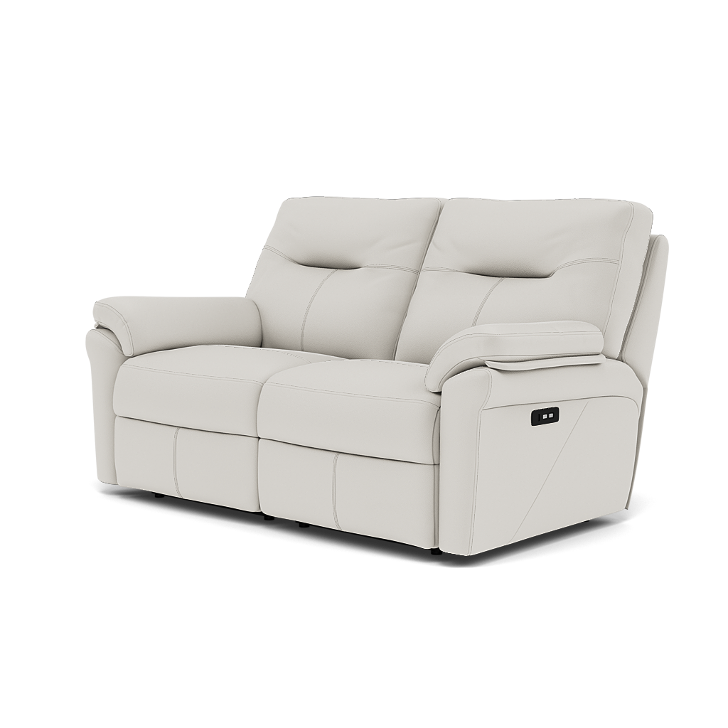 G Plan Seattle Large 2 Seater Recliner Sofa - 2.5 Seater Manual Double Recliner Grade L - Manual Recliner — L840 Cambridge Chalk, gallery image 3