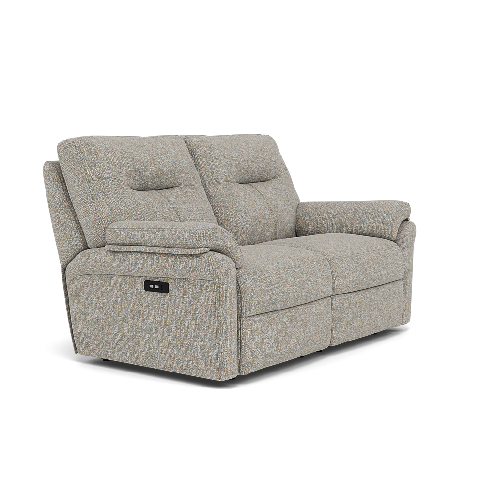 G Plan Seattle Large 2 Seater Recliner Sofa - 2.5 Seater Manual Double Recliner Grade W - Manual Recliner — W001 Loom Smoke, gallery image 1