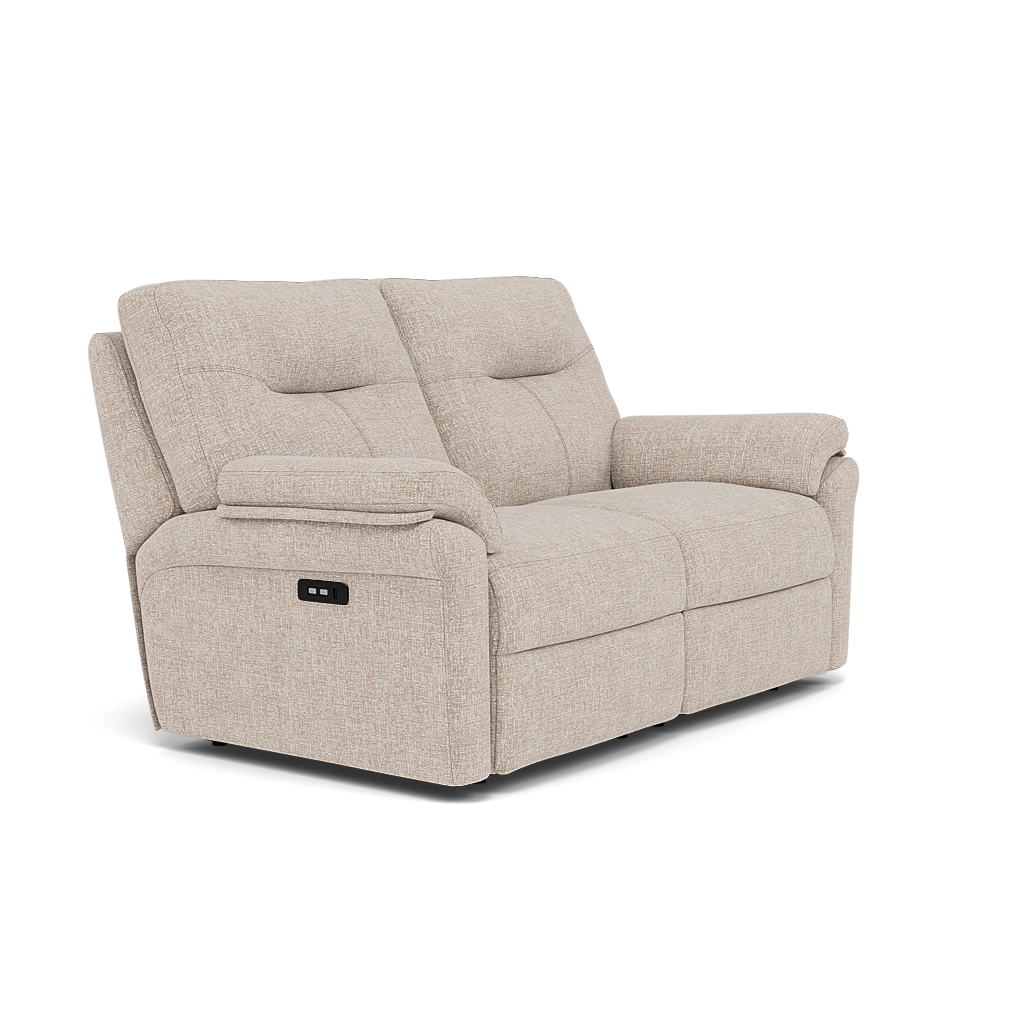 G Plan Seattle Large 2 Seater Recliner Sofa - 2.5 Seater Manual Double Recliner Grade W - Manual Recliner — W002 Loom Shale, gallery image 1