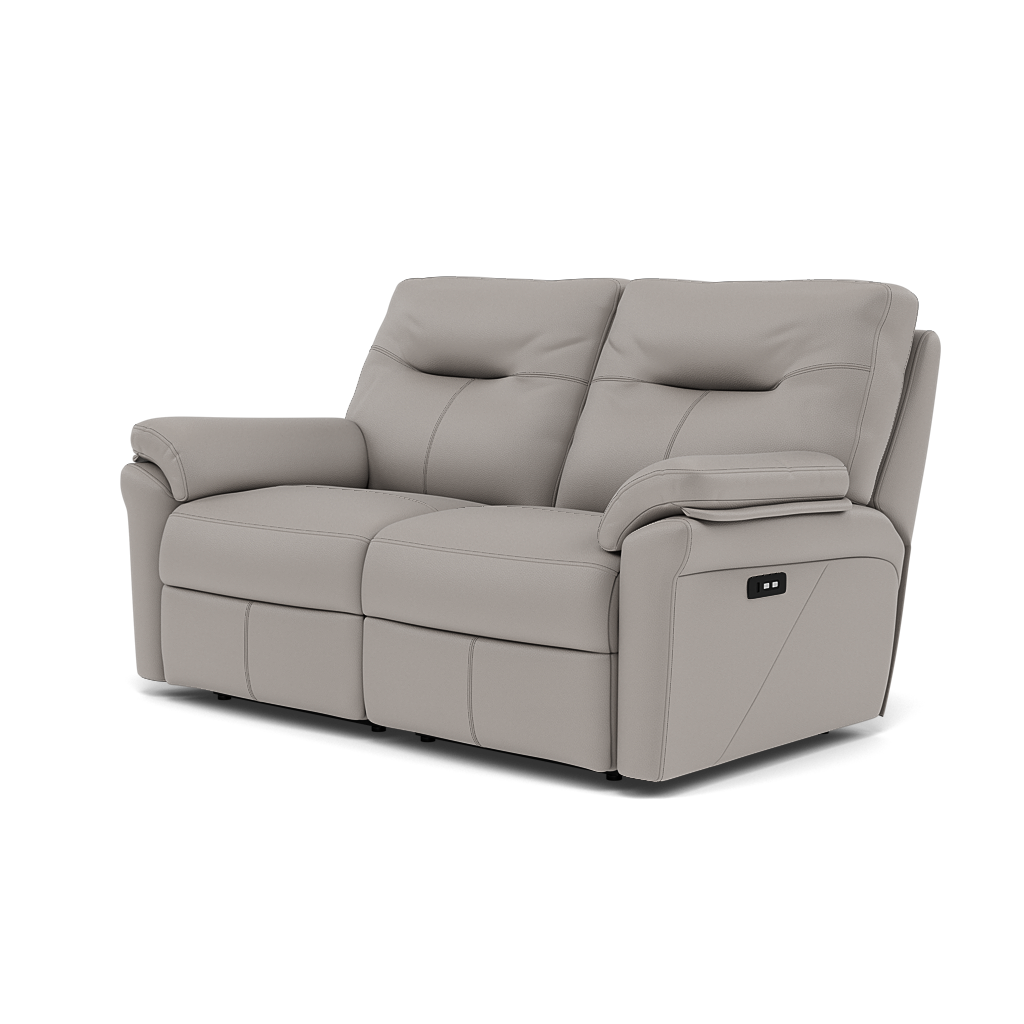 G Plan Seattle Large 2 Seater Recliner Sofa - 2.5 Seater Power Double Recliner with USB Grade L - Power Recliner with USB — L842 Cambridge Grey, gallery image 3