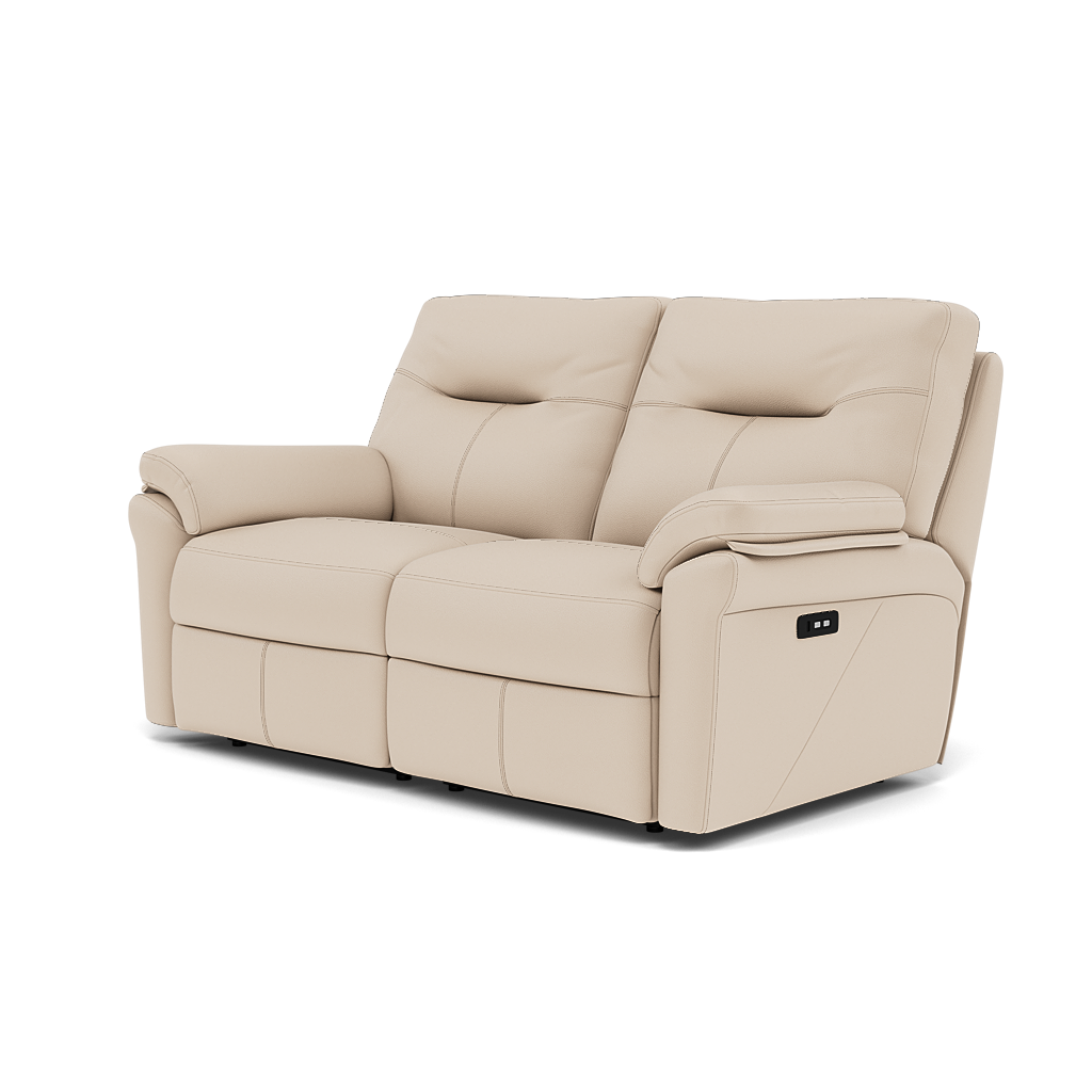 G Plan Seattle Large 2 Seater Recliner Sofa - 2.5 Seater Power Double Recliner with USB Grade L - Power Recliner with USB — L843 Cambridge Stone, gallery image 3