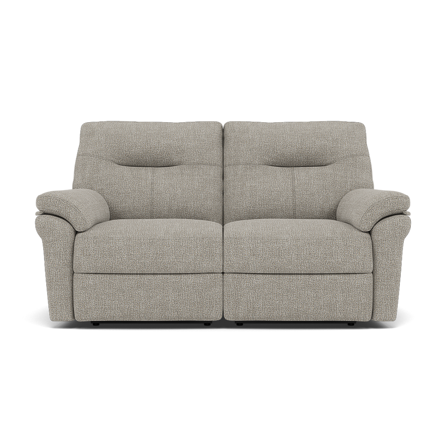 G Plan Seattle Large 2 Seater Recliner Sofa - 2.5 Seater Power Double Recliner with USB Grade W - Power Recliner with USB Sterling Home W001 Loom Smoke 1