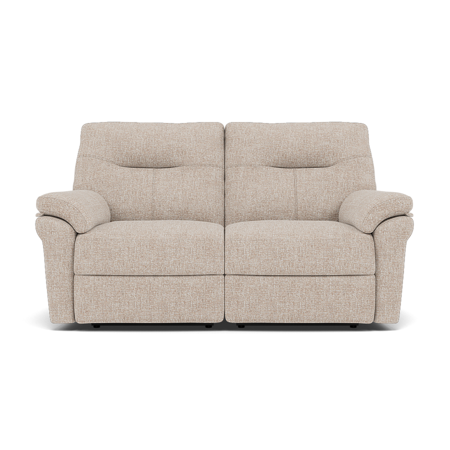 G Plan Seattle Large 2 Seater Recliner Sofa - 2.5 Seater Power Double Recliner with USB Grade W - Power Recliner with USB Sterling Home W002 Loom Shale 2