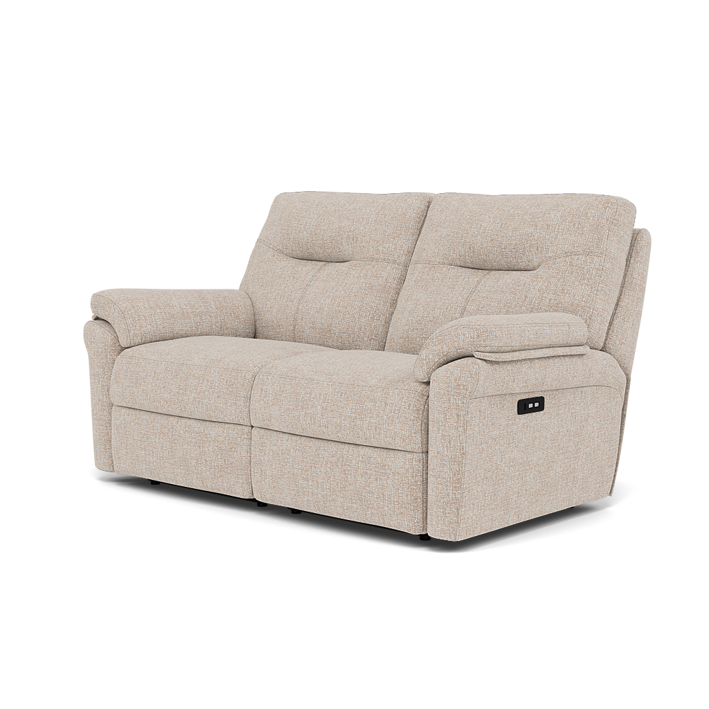 G Plan Seattle Large 2 Seater Recliner Sofa - 2.5 Seater Power Double Recliner with USB Grade W - Power Recliner with USB — W002 Loom Shale, gallery image 3