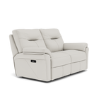 G Plan Seattle Large 2 Seater Recliner Sofa - 2.5 Seater Power Double Recliner with USB & Lumbar Grade L - Power Recliner with Lumbar Support & USB — L840 Cambridge Chalk, gallery image 1