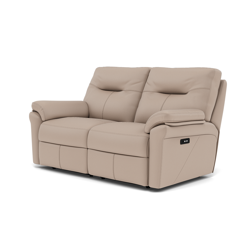 G Plan Seattle Large 2 Seater Recliner Sofa - 2.5 Seater Power Double Recliner with USB & Lumbar Grade L - Power Recliner with Lumbar Support & USB — L844 Cambridge Plaster, gallery image 3