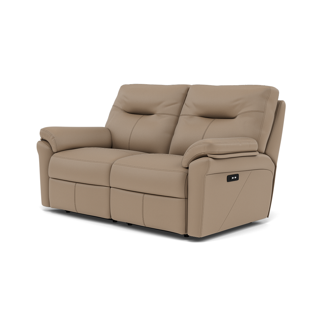 G Plan Seattle Large 2 Seater Recliner Sofa - 2.5 Seater Power Double Recliner with USB & Lumbar Grade L - Power Recliner with Lumbar Support & USB — L846 Cambridge Taupe, gallery image 3