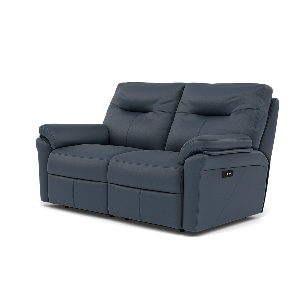 G Plan Seattle Large 2 Seater Recliner Sofa - 2.5 Seater Power Double Recliner with USB & Lumbar Grade L - Power Recliner with Lumbar Support & USB — L851 Cambridge Navy, gallery image 3