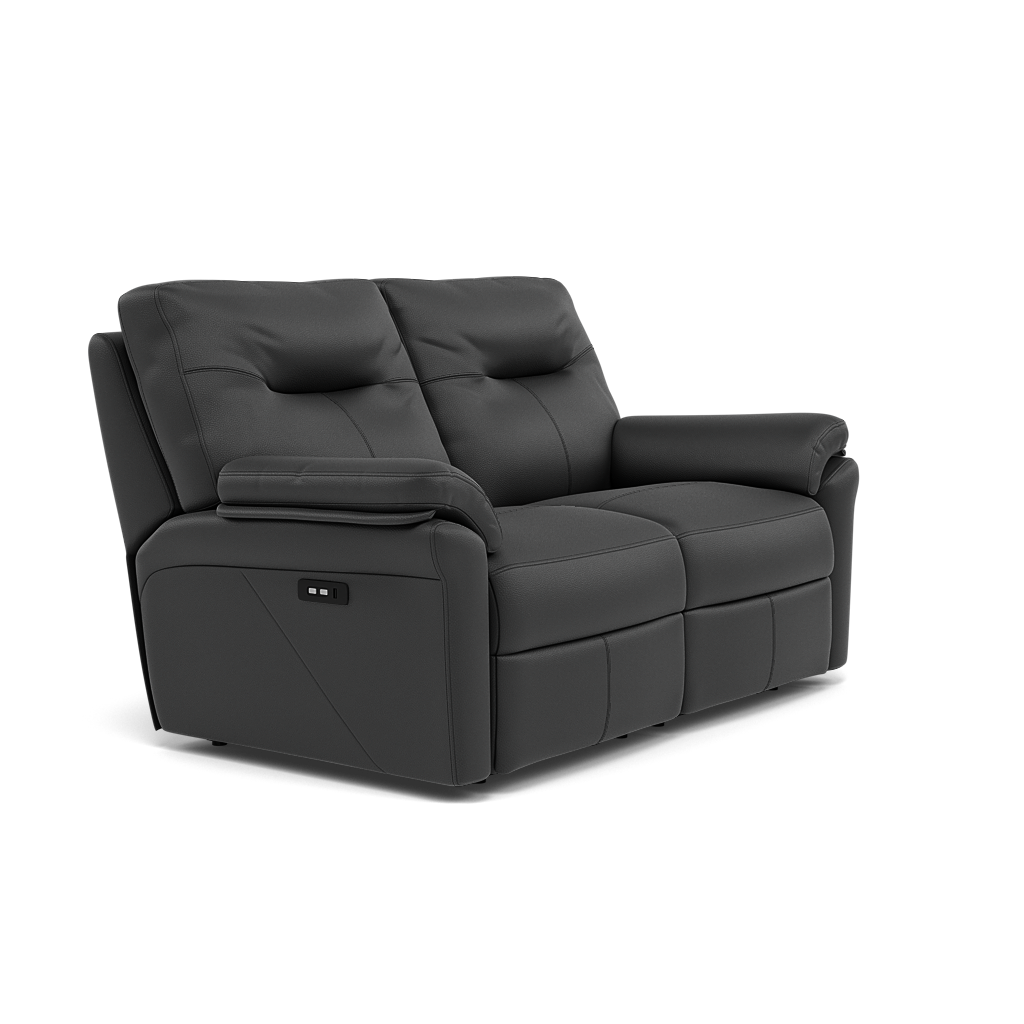 G Plan Seattle Large 2 Seater Recliner Sofa - 2.5 Seater Power Double Recliner with USB & Lumbar Grade L - Power Recliner with Lumbar Support & USB — L852 Cambridge Petrol Blue, gallery image 1