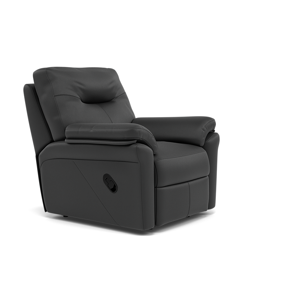 G Plan Seattle Recliner Armchair - Power Recliner Chair with USB Grade L - Power Recliner with USB — L852 Cambridge Petrol Blue, gallery image 1