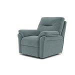G Plan Seattle Recliner Armchair - Power Recliner Chair with USB & Lumbar Grade B - Power Recliner with Lumbar Support & USB — B925 Waffle Marine, gallery image 3