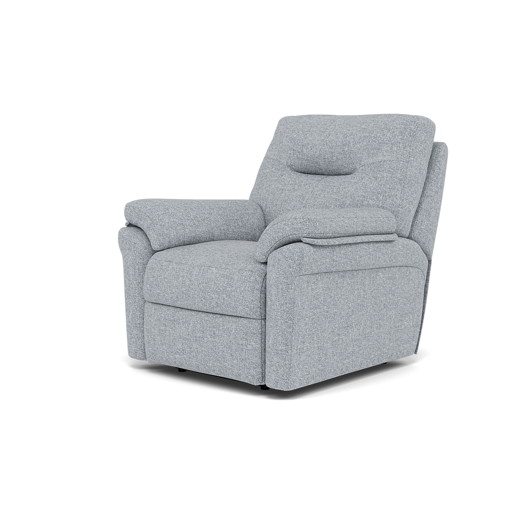 G Plan Seattle Recliner Armchair - Power Recliner Chair with USB & Lumbar Grade B - Power Recliner with Lumbar Support & USB — B932 Beach Duck Egg, gallery image 3