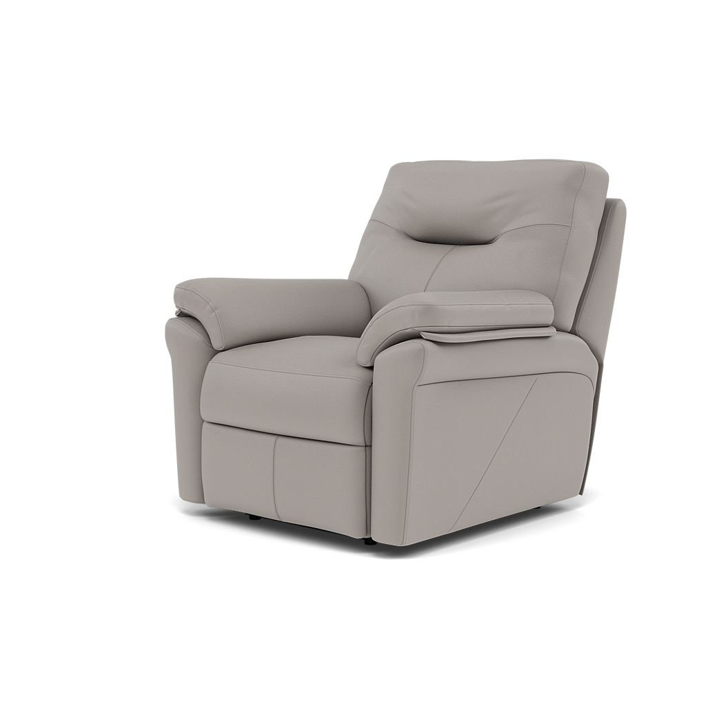 G Plan Seattle Recliner Armchair - Power Recliner Chair with USB & Lumbar Grade L - Power Recliner with Lumbar Support & USB — L842 Cambridge Grey, gallery image 3