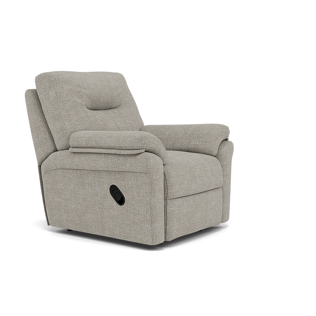 G Plan Seattle Recliner Armchair - Power Recliner Chair with USB & Lumbar Grade W - Power Recliner with Lumbar Support & USB — W001 Loom Smoke, gallery image 1