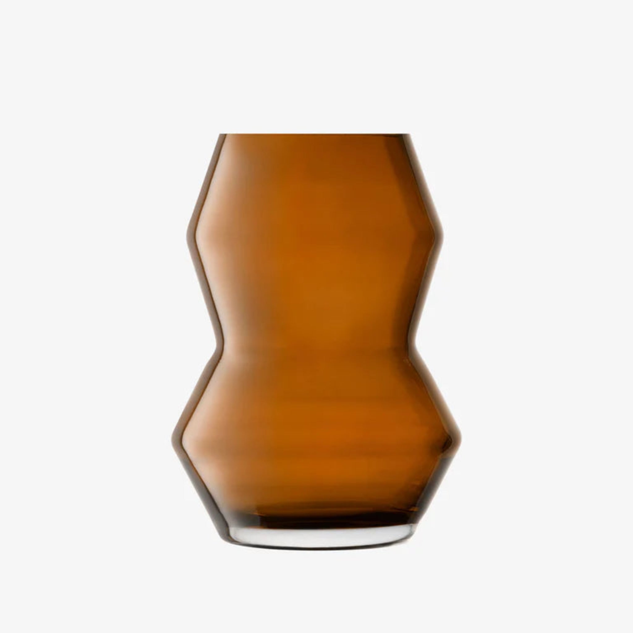 LSA Sculpt Brown Vase - Sculpt Vase Cognac 16CM Sterling Home 3