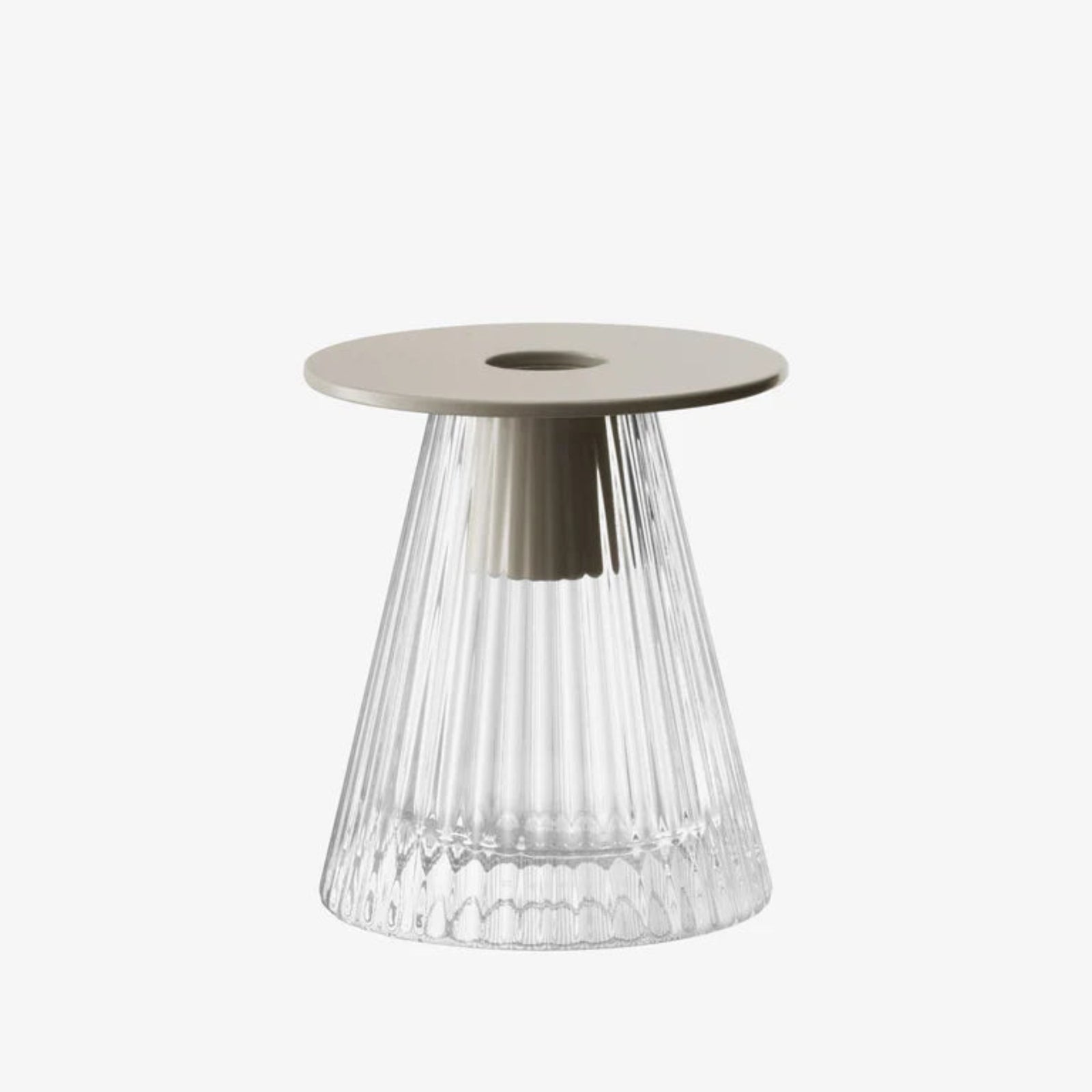 LSA Beacon Candleholder/Vase Grey 10CM - Beacon Candle Holder/Vase Clear/Grey 10CM Sterling Home 3