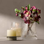 LSA Beacon Lantern/Vase Clear And Grey 14CM - Beacon Lantern/Vase Clear/Concrete Grey 14CM Sterling Home 1