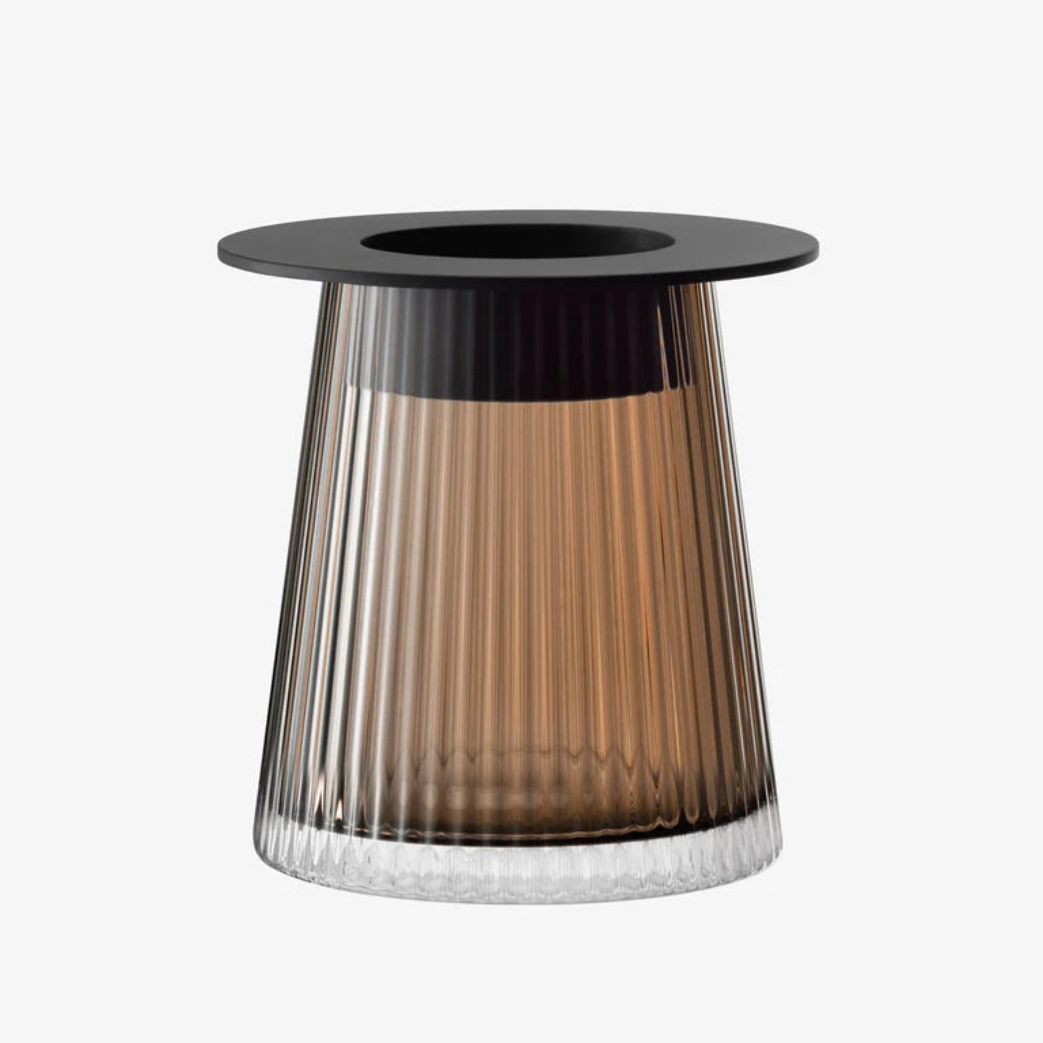 LSA Beacon Lantern/Vase Black 14CM - Beacon Lantern/Vase Taupe/Jet Black 14CM Sterling Home 4