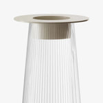 LSA Beacon Lantern/Vase Clear And Grey 30CM - Beacon Lantern/Vase Clear/Concrete Grey 30CM Sterling Home 3