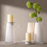 LSA Beacon Lantern/Vase White 30CM - Beacon Lantern/Vase White/Chalk White 30CM Sterling Home 2