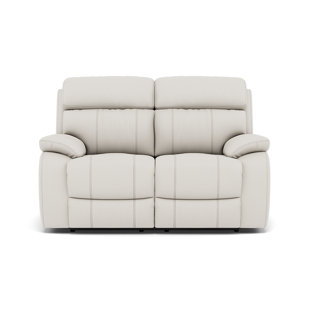 Galaxy 2 Seater Recliner Sofa - 2 Seater 2 Power Recliners Cat 25S - Power Recliner Sterling Home 1 NCS-744D STAR WHITE