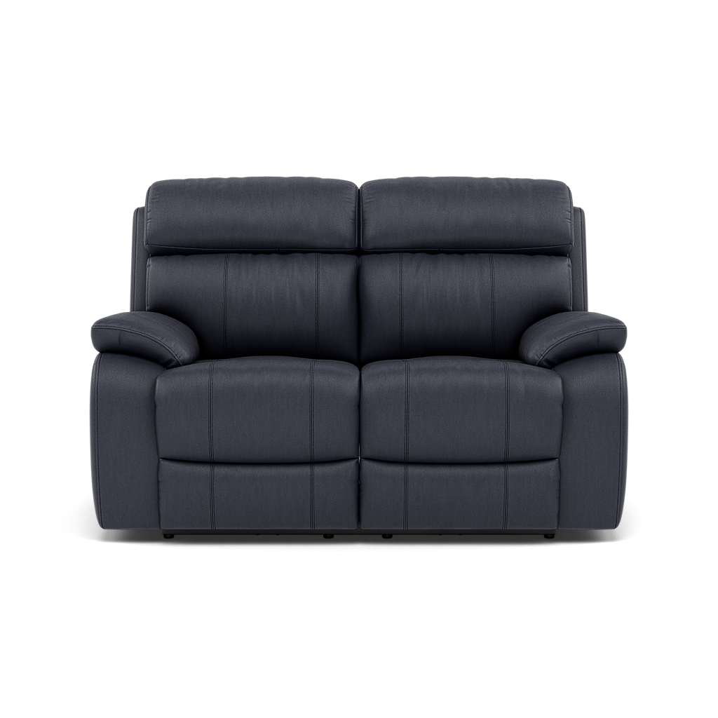 Galaxy 2 Seater Recliner Sofa - 2 Seater 2 Power Recliners Cat 25S - Power Recliner Sterling Home 14 NCS-036C NAVY BLUE