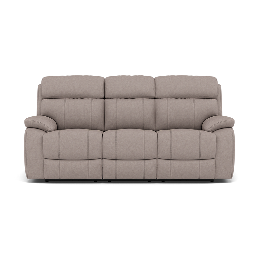 Galaxy 3 Seater Recliner Sofa - 3 Seater Sofa 2 Manual Recliners Fabric - Manual Recliner Sterling Home BFA-BLJ-22 DOVE GREY 1