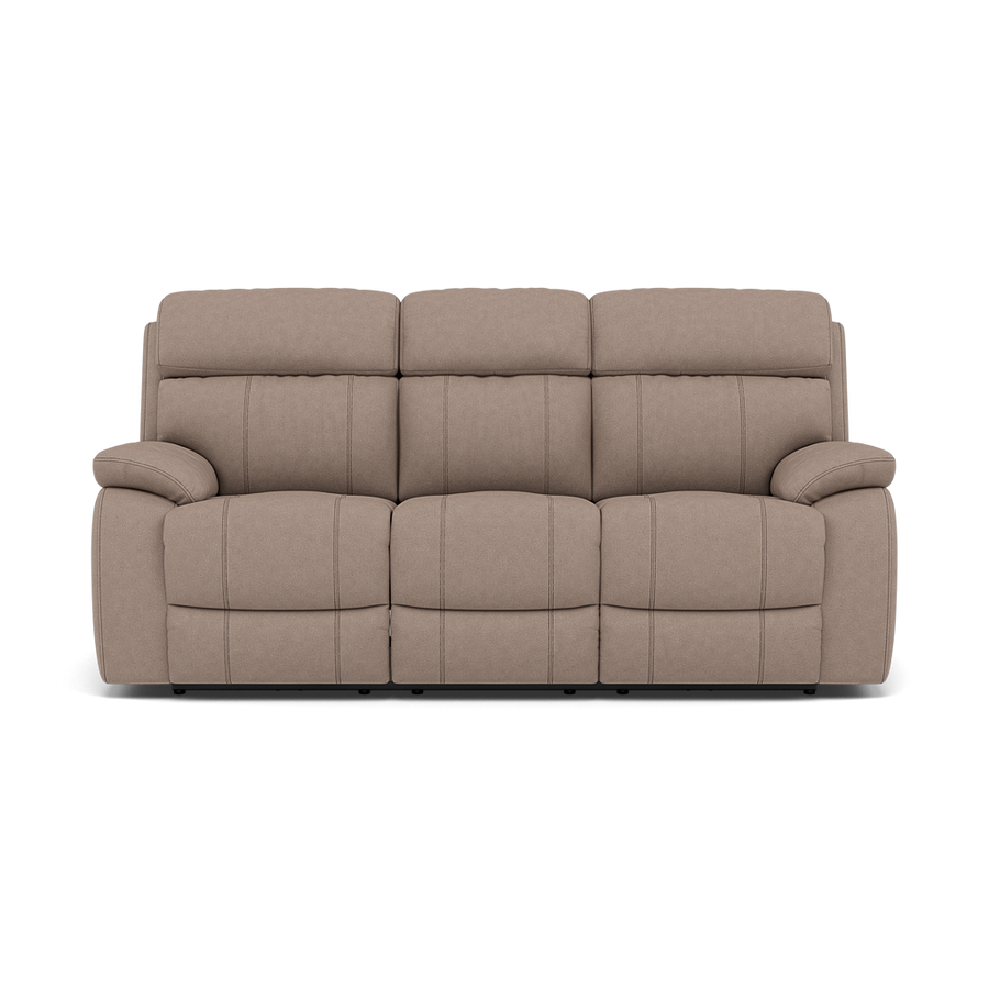 Galaxy 3 Seater Recliner Sofa - 3 Seater Sofa 2 Power Recliners Fabric - Power Recliner Sterling Home BFA-BLJ-946 SILVER GREY 2