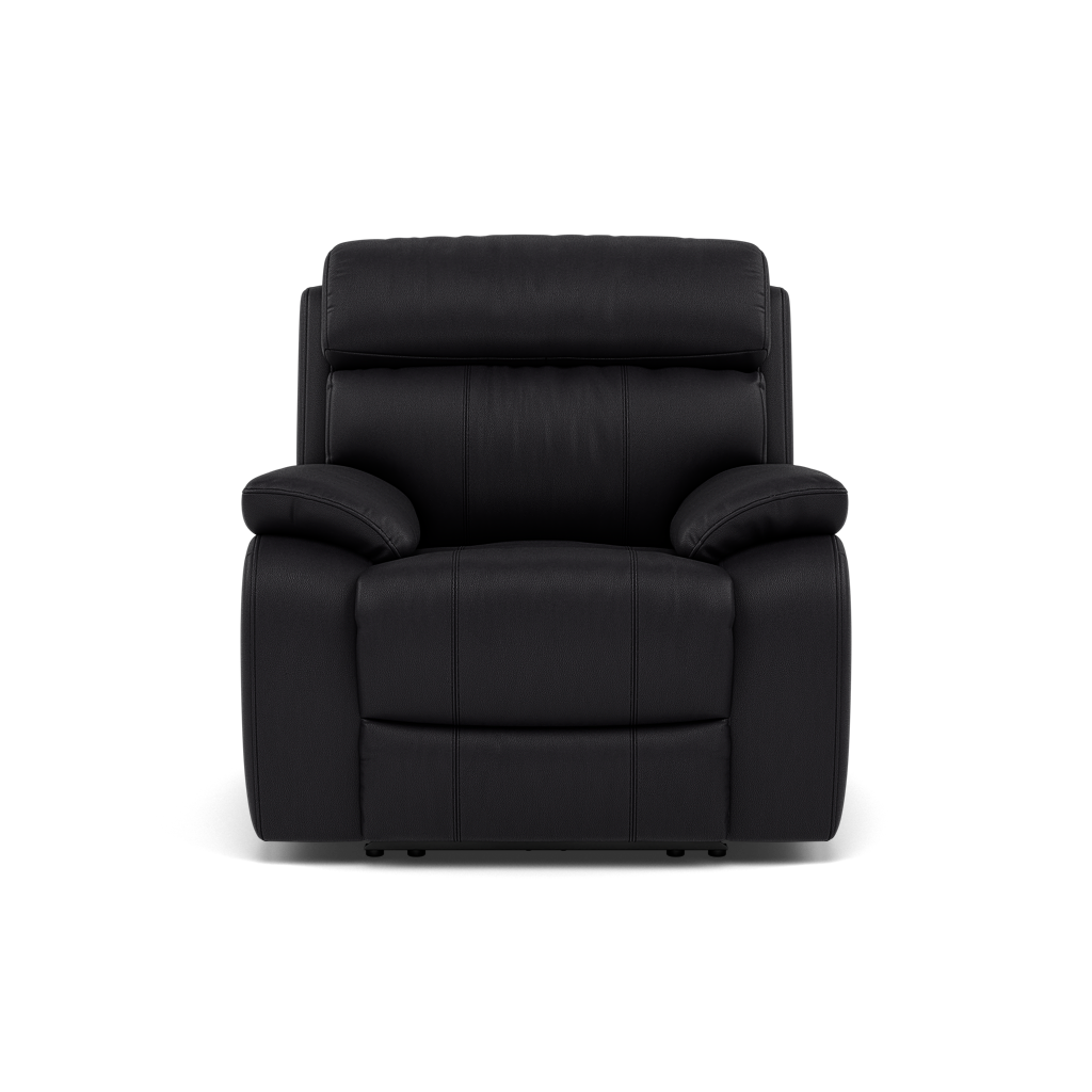 Galaxy Recliner Armchair - Manual Recliner Chair Cat 25S - Manual Recliner Sterling Home 12 NCS-023C BLACK