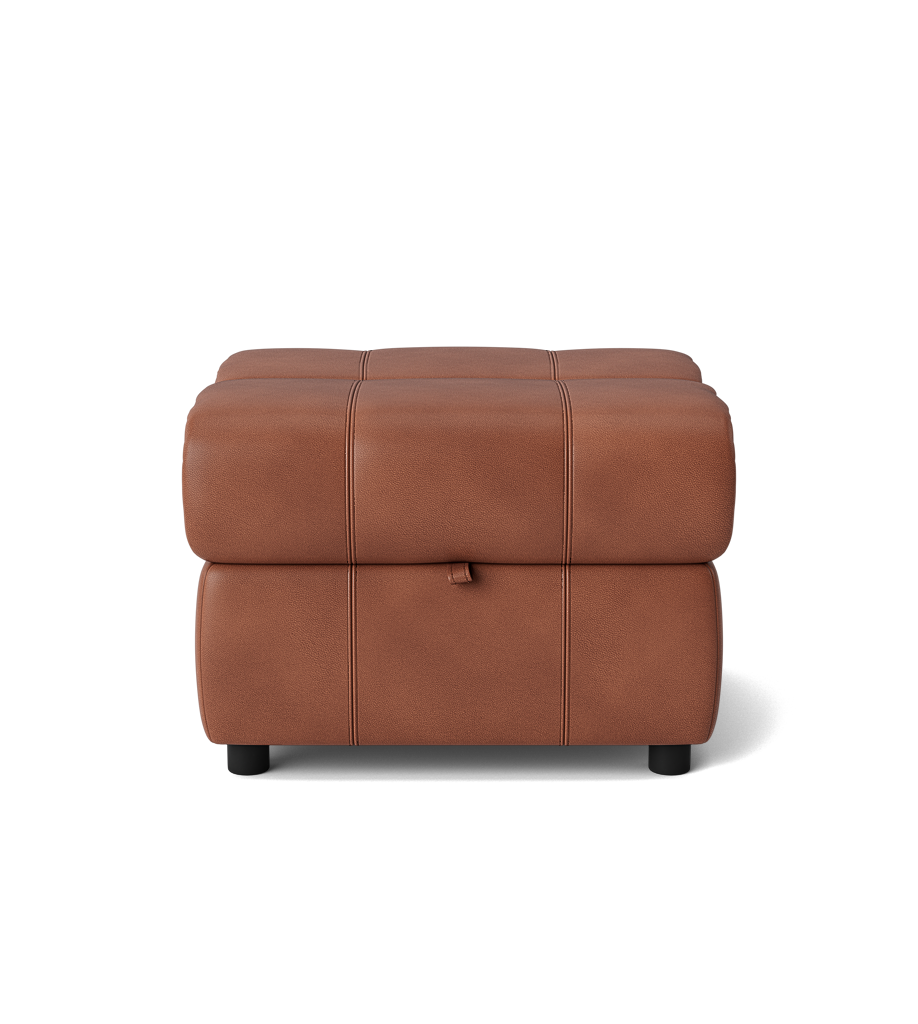 Galaxy Storage Footstool - Storage Foostool Cat 20S Footstools Sterling Home 14 TOS-376E BRANDY