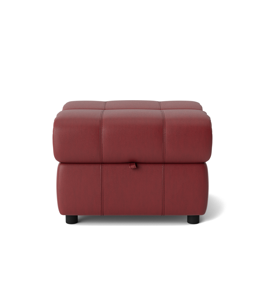 Galaxy Storage Footstool - Storage Foostool Cat 25S Footstools Sterling Home 15 NCS-854C RUSTIC RED