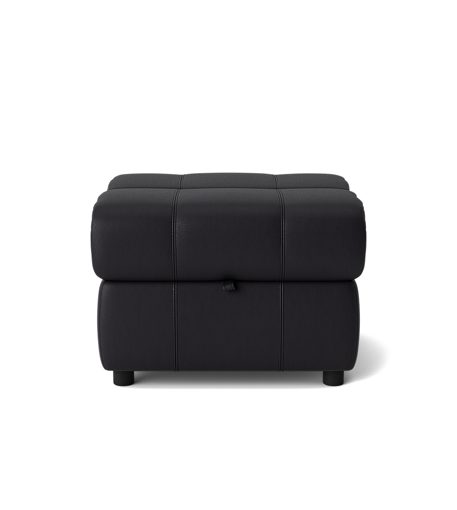 Galaxy Storage Footstool - Storage Foostool Cat 25S Footstools Sterling Home 12 NCS-023C BLACK