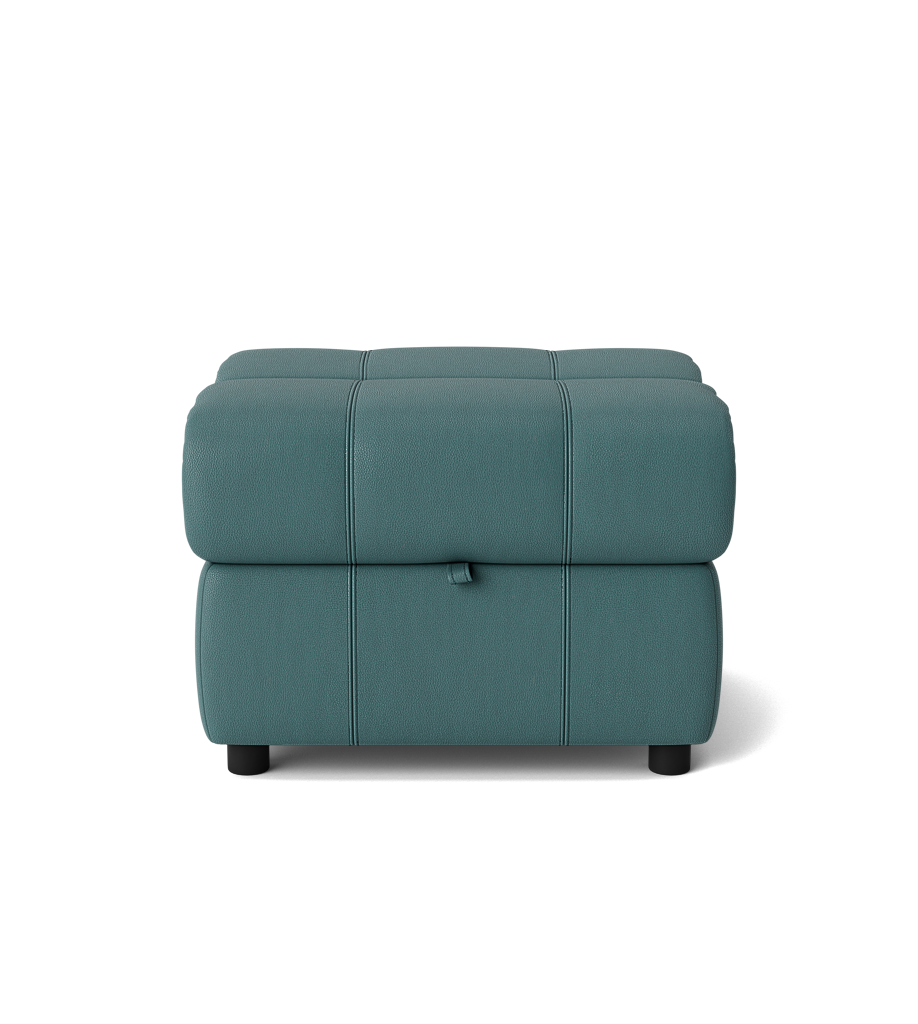Galaxy Storage Footstool - Storage Foostool Cat 25S Footstools Sterling Home 16 NCS-301E LAKE GREEN