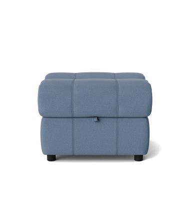 Galaxy Storage Footstool - Storage Foostool Fabric Footstools Sterling Home 13 BFA-MAD-08 PACIFIC BLUE