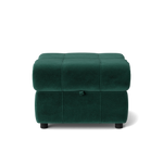 Galaxy Storage Footstool - Storage Foostool Fabric Footstools Sterling Home 17 FAB-MEG-37 EMERALD GREEN